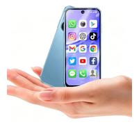 Longben Mini Smartphone Débloqué, Android 12.0 Petit Téléphone, 3,88" Screen, 4G Double SIM, 1950mAh, Face ID GPS WiFi OTG, 4+64 Go Bleu