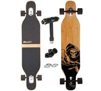 Longboard Camber avec roulement à billes Mach1 en céramique Flex1 Drop Through Cruiser Freeride Skate complet avec outil en T