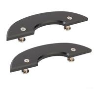 Longboard Deck Guards Protections en plastique noir pour skateboards - Pare-chocs résistants aux rayures 13 cm