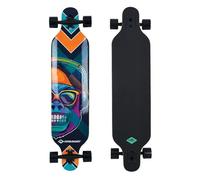 Schildkröt Longboard Freeride 41", Bois d'Érable Collé 9 Plis, Planche Complète avec Suspension à Essieu Suspendu, Roulements à Billes ABEC-11, Design: Cool Chimp, 510690 Taille Unique