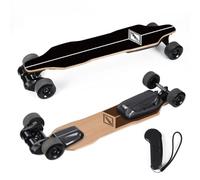 Longboard Skateboard avec roue en polyuréthane, double moteur 1000 W, charge maximale 130 kg, étanche, amortissant les chocs pour adolescents et adultes
