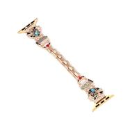 Longcanhui Bracelet pour Apple Watch 38 mm, 40 mm, 41 mm, 42 mm, 44 mm, 45 mm, 49 mm, bracelet de montre en acier inoxydable pour iWatch séries 9/8/7/6/5/4/3/2/1/SE pour hommes et femmes (araignée, 42