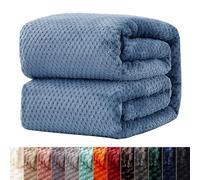 LONGCAO Couverture Jetée de Canapé 140 x 240 cm Super Doux, Confortable et Élégant, Facile à Entretenir, Parfait pour Le Cocooning Couverture Lestée pour Canapé et Lit, Bleu