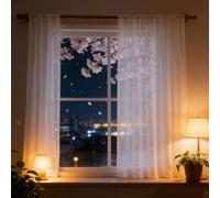 LONGCAO Lot de 1 Rideaux en Lin Semi 240 x 240 cm Draperies Voile en Lin Effet Demi Transparent Filtrant La Lumière Rideau Transparent pour Salon Chambre Décoration, Blanc