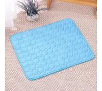 LONGCAO Tapis de Refroidissement 150 x 100 cm Tapis de Gel Non-Toxique Auto-Refroidissant Durable Animaux en Été Rafraichissant pour Chien Chat pour Été et Canicule, Bleu