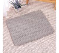 LONGCAO Tapis de Refroidissement 40 x 30 cm Tapis de Gel Non-Toxique Auto-Refroidissant Durable Animaux en Été Rafraichissant pour Chien Chat pour Été et Canicule, Marron