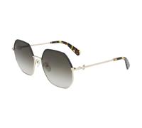 Longchamp - Élégantes Lunettes de Soleil en Métal - Femme - Accessoires - Jaune - Taille: ONE Size