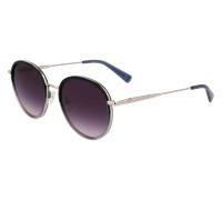 LONGCHAMP Femme LO176S 042 Lunettes de soleil Métal Argent Ronde Normale