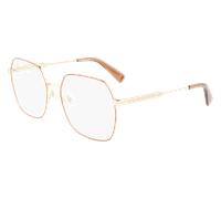 LONGCHAMP Femme LO2148 727 Montures optiques Métal Or Carré Normale Photochromatique
