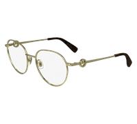 LONGCHAMP Femme LO2165 710 Montures optiques Métal Or Carré Normale Normale