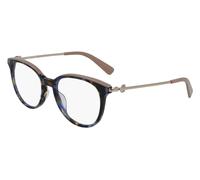 LONGCHAMP Femme LO2667 433 Montures optiques Plastique Havane /Bleu Cat Eye