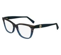 LONGCHAMP Femme LO2744 406 Montures optiques Acétate Bleu Carré Normale Normale