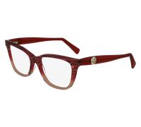LONGCHAMP Femme LO2744 606 Montures optiques Acétate Rouge Carré Normale Normale