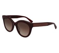 LONGCHAMP Femme LO698S 601 Lunettes de soleil Plastique Bordeaux Marron Ronde Ombré