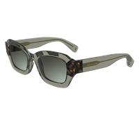 LONGCHAMP Femme LO749S 311 Lunettes de soleil Acétate Vert Cat Eye Normale