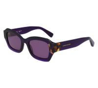 LONGCHAMP Femme LO749S 505 Lunettes de soleil Acétate Violet Cat Eye Normale Normale