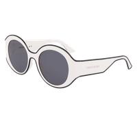 LONGCHAMP Femme LO758S 107 Lunettes de soleil Bio-inject Ivoire Ronde Normale Normale