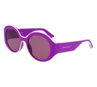 LONGCHAMP Femme LO758S 500 Lunettes de soleil Bio-inject Violet Ronde Normale Normale