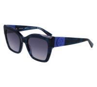LONGCHAMP Femme LO762S 407 Lunettes de soleil Acétate Bleu Carré Normale