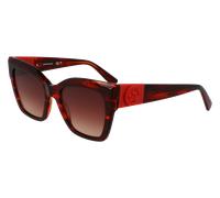 LONGCHAMP Femme LO762S 607 Lunettes de soleil Acétate Rouge Carré Normale