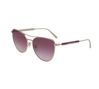 LONGCHAMP Femme LONGCHAMP LO134S 43028 770 Lunettes de soleil Métal Or Rouge Papillon Normale Ombré