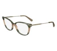 LONGCHAMP Femme LONGCHAMP LO2735 308 Montures optiques Acétate Vert Cat Eye Normale Normale