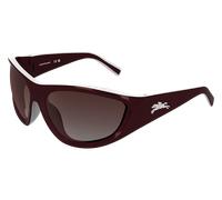LONGCHAMP Femme LONGCHAMP LO796S 608 Lunettes de soleil Bio-injecté Bordeaux Masque Normale