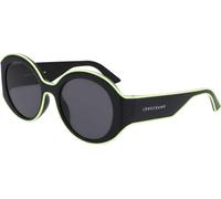 Longchamp LO 758S 001, Lunettes de soleil, Ronde, Femme, Noir
