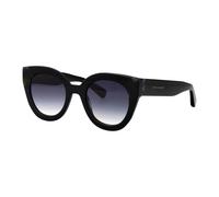 LONGCHAMP Femme LONGCHAMP LO750S 012 Lunettes de soleil Acétate Noir Ronde Normale Normale