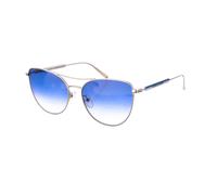 Longchamp - Lunettes de soleil ovales - Femme - Accessoires - Bleu - Taille: ONE Size