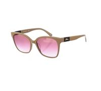 Longchamp - Lunettes de soleil style papillon avec monture en acétate - Femme - Accessoires - Gris - Taille: ONE Size