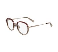 Longchamp, unisex, Accessoires, Brun, Taille: 51 MM Monture de lunettes Or Rose/Bourgogne