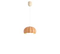LONGDUOU Lustre Simple et créatif, Suspension LED Tricolore en résine Citrouille, plafonnier d'intérieur à Hauteur réglable for îlot de Cuisine, Salle à Manger, Chambre, Couloir, Bar, Salon(Orange)