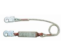 Longe 3M PROTECTA Sanchoc avec absorbeur d'énergie à sangle, longueur 1,5 m, corde à âme 10,5 mm, 2 mousquetons AJ565, largeur d'ouverture 19 mm, 1,5 m x1 morceau