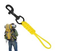 Longe Anti-Perte de plongée, Corde de sécurité Anti-Perte | Sangle Anti-Perte tressée Portable, boulons d'extrémité de plongée, Boucle à Pression | Accessoires de plongée à Crochet à Pince métallique