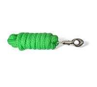 Longe avec crochet de panique pour cheval - Corde de fixation dans différents designs élégants - Laisse de fixation pour poney, âne, chèvre (vert clair)