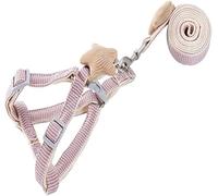 Longe Chien Chien Réglable Respirant Traction Corde Traction Corde Gilet Sangle De Poitrine Collier De Chien Accessoires pour Chien Ceinture Chien(Bruin,1.5cm*120cm)