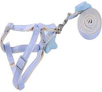 Longe Chien Chien Réglable Respirant Traction Corde Traction Corde Gilet Sangle De Poitrine Collier De Chien Accessoires pour Chien Ceinture Chien(Blue,1.5cm*120cm)