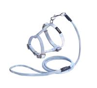 Longe Chien Corde De Traction Anti-Break Away, Type De Gilet De Marche en Corde Collier De Chaîne Rétractable Fournitures pour Animaux De Compagnie Ceinture Chien(Blue,25-30cm)