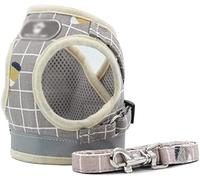 Longe Chien Écharpe pour Chien, Collier pour Chiot Et Chat, Gilet en Maille Respirante, Gilet Réglable pour Petit Chien, Sangle Et Fournitures pour Animaux De Compagnie Ceinture Chien(A,35-39cm)