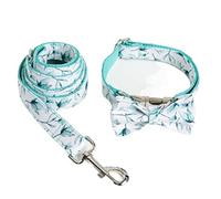 Longe Chien Laisse De Collier De Chien À Motif De Feuilles Pour Petits Chiens Gravure Personnalisée Collier Pour Animaux De Compagnie Ensemble De Laisse De Chien À Impression Durable Ceinture Chien(23