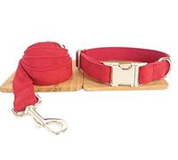 Longe Chien Laisse De Collier De Chien De Compagnie Réglable en Polyester Collier De Collier Confortable Fournitures pour Animaux De Compagnie Collier De Chien Doux Ceinture Chien(49-55cm)