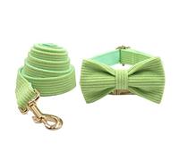 Longe Chien Nœud Papillon Léger Collier pour Animaux De Compagnie Laisse Arc Ensemble Collier Confortable Collier Fournitures pour Animaux De Compagnie Collier De Chien Doux Ceinture Chien(23-30cm)