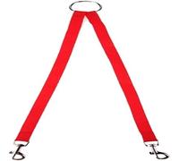 Longe Chien Nylon Pet Dog Coupler Laisse Marche Lead Traction Corde pour Deux Chiens Collier Leading Puppy Laisses Ceinture Chien(Rot,2.5 * 45cm)