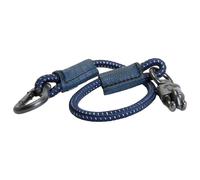 Imperial Riding Attache de remorque élastique « Little Space » avec détails en Lurex, avec Crochet de Panique et Mousqueton, 60 cm, Bleu Marine