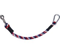 Longe d'attache QHP 60cm, Couleur:rouge/blanc/bleu
