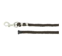 Longe d'attache soft satiné pour cheval Equithème Marron 2 m