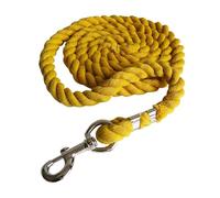 Longe de cheval pour bétail avec boucle pivotante pour course d'équitation (jaune)