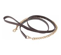 Longe de présentation double chaînette T de T Marron 2,25 m