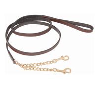 Longe de présentation double chaînette T de T Marron 2,25 m